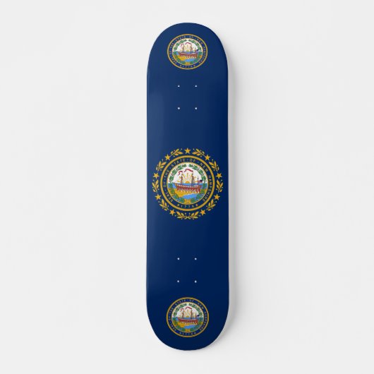 Skateboard Drapeau du New Hampshire (Devant)