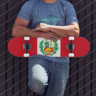 Skateboard Drapeau du Pérou