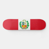 Skateboard Drapeau du Pérou (Horz)