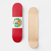 Skateboard Drapeau du Pérou (Recto)