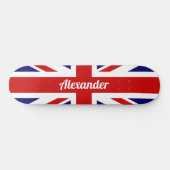 Skateboard Drapeau du Royaume-Uni / Union Jack | Personnalisé (Horz)