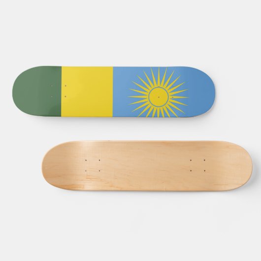 Skateboard Drapeau du Rwanda (Horz)