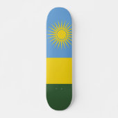Skateboard Drapeau du Rwanda (Devant)