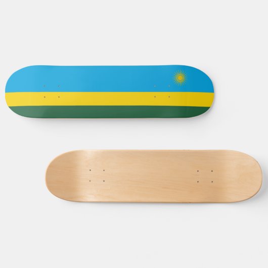 Skateboard Drapeau du Rwanda (Horz)
