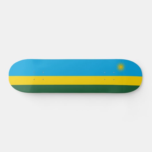 Skateboard Drapeau du Rwanda (Horz)