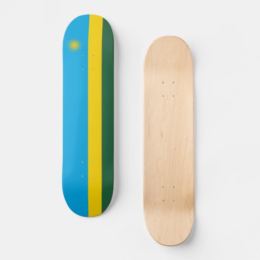 Skateboard Drapeau du Rwanda (Recto)