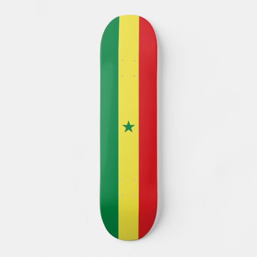 Skateboard Drapeau du Sénégal (Recto)