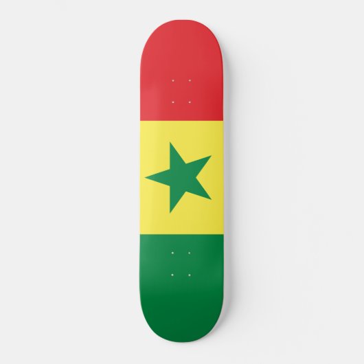 Skateboard Drapeau du Sénégal (Recto)