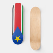 Skateboard Drapeau du Soudan du Sud (Afrique) (Recto)