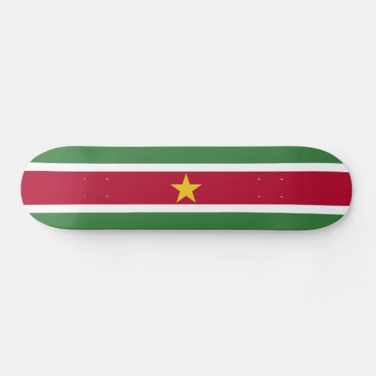 Skateboard Drapeau du Suriname (Horz)