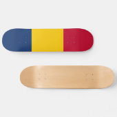 Skateboard Drapeau du Tchad (Horz)