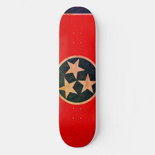 Skateboard Drapeau du Tennessee (Recto)
