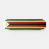 Skateboard drapeau du Zimbabwe (Horz)