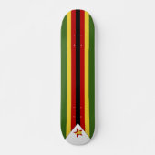 Skateboard drapeau du Zimbabwe (Devant)
