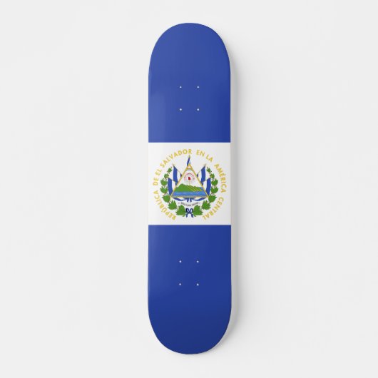 Skateboard Drapeau El Salvador (Devant)