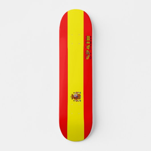 Skateboard Drapeau espagnol (Devant)