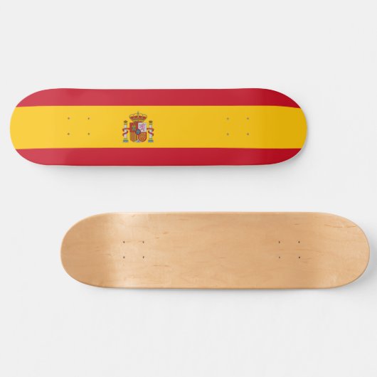 Skateboard Drapeau espagnol (Espagne) (Horz)
