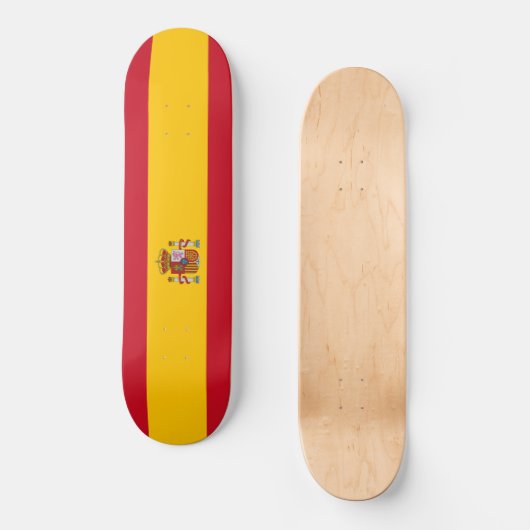 Skateboard Drapeau espagnol (Espagne) (Recto)
