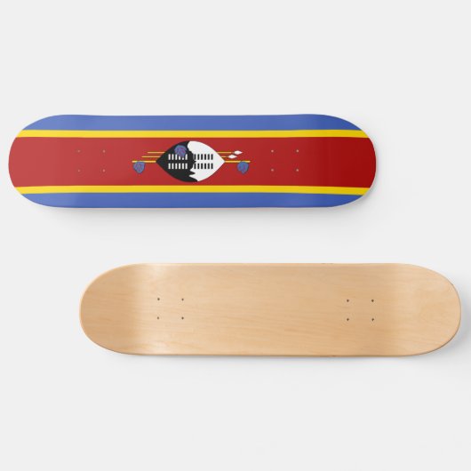 Skateboard Drapeau Eswatini (Horz)