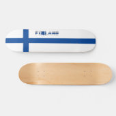 Skateboard Drapeau finlandais (Horz)
