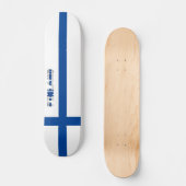 Skateboard Drapeau finlandais (Recto)