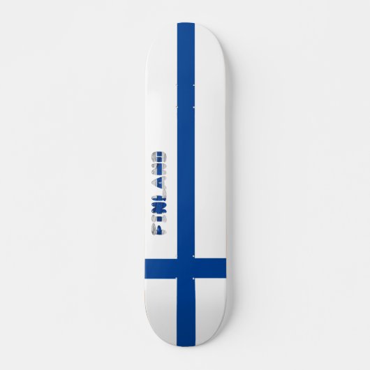 Skateboard Drapeau finlandais (Devant)