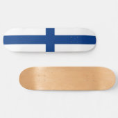 Skateboard Drapeau finlandais (Finlande) (Horz)