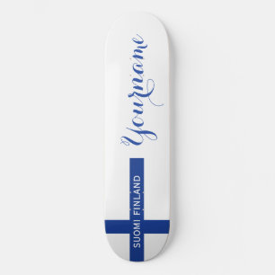 Skateboard Drapeau finlandais skateboards personnalisés