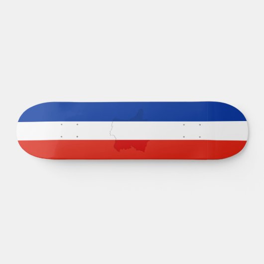 Skateboard drapeau français (Horz)