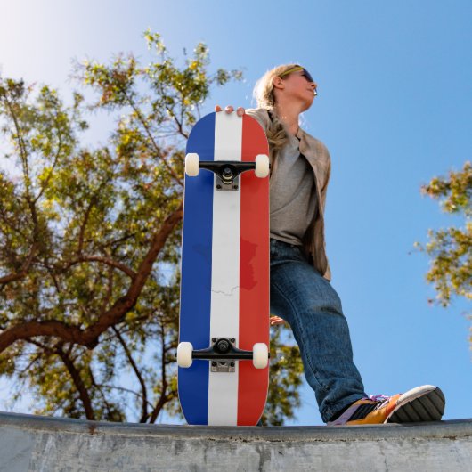 Skateboard drapeau français (Extérieur 1)