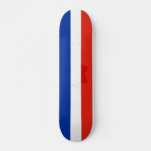 Skateboard drapeau français (Devant)