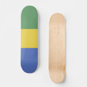 Skateboard Drapeau Gabon (Recto)