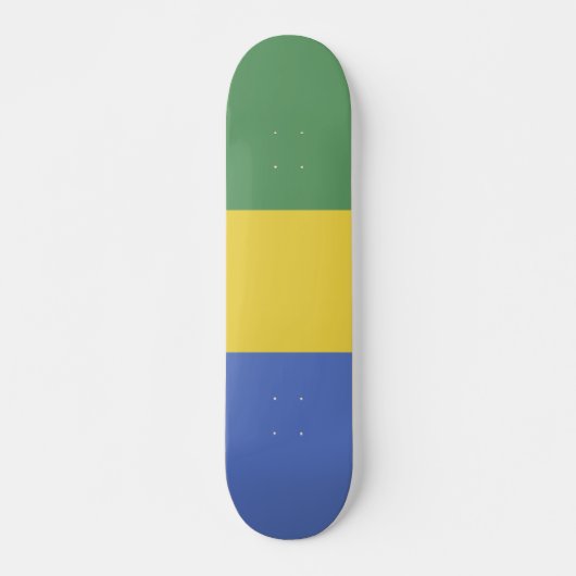Skateboard Drapeau Gabon (Devant)
