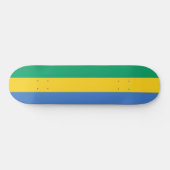 Skateboard Drapeau gabonais (Gabon) (Horz)