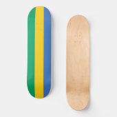 Skateboard Drapeau gabonais (Gabon) (Recto)