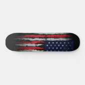 Skateboard Drapeau Grunge U.S.A (Horz)