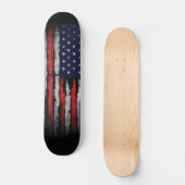 Skateboard Drapeau Grunge U.S.A (Recto)