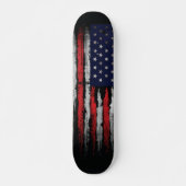 Skateboard Drapeau Grunge U.S.A (Devant)