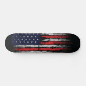 Skateboard Drapeau Grunge U.S.A (Horz)