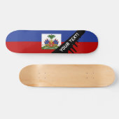 Skateboard Drapeau haïtien classique (Horz)