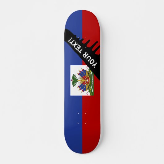 Skateboard Drapeau haïtien classique (Devant)