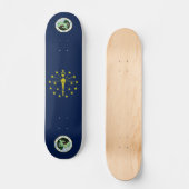 Skateboard Drapeau Indiana (Recto)