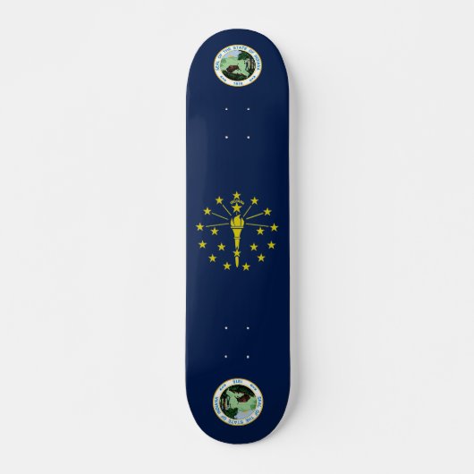 Skateboard Drapeau Indiana (Devant)