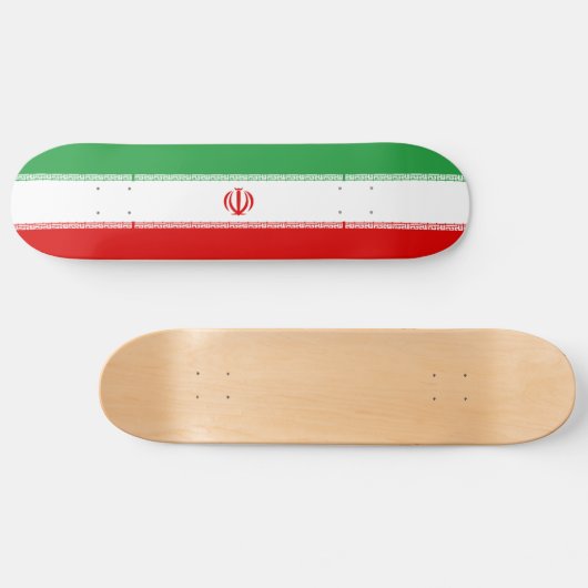 Skateboard Drapeau Iran (Horz)