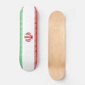 Skateboard Drapeau iranien (Iran) (Persan) (Recto)