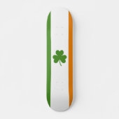 Skateboard Drapeau irlandais de la Saint Patrick avec Shamroc (Devant)