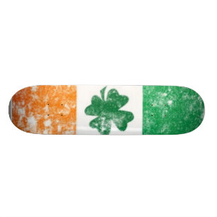 Skateboard Drapeau irlandais fouillé