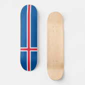 Skateboard Drapeau Islande (Recto)