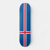 Skateboard Drapeau Islande (Recto)