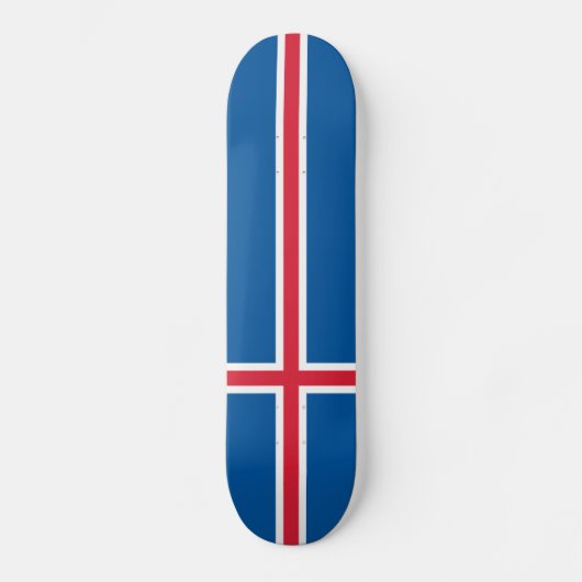 Skateboard Drapeau Islande (Recto)